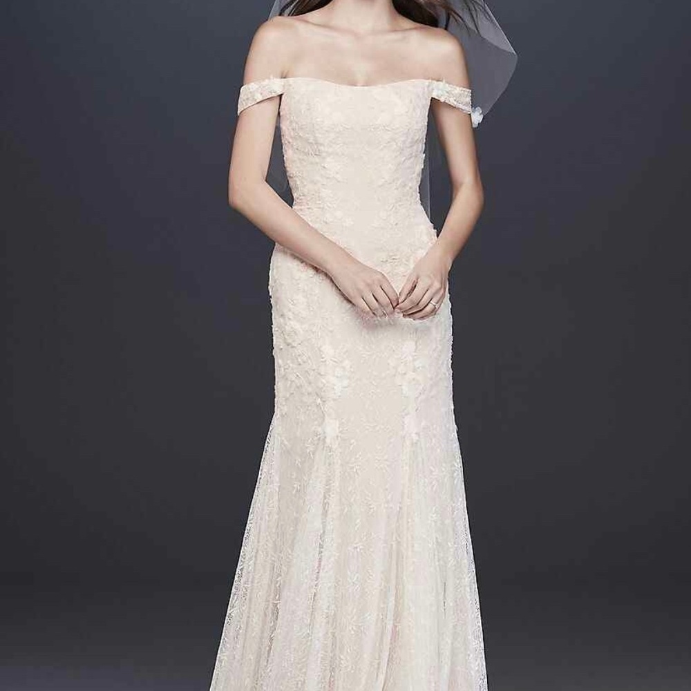 ivory/champagne wedding dress